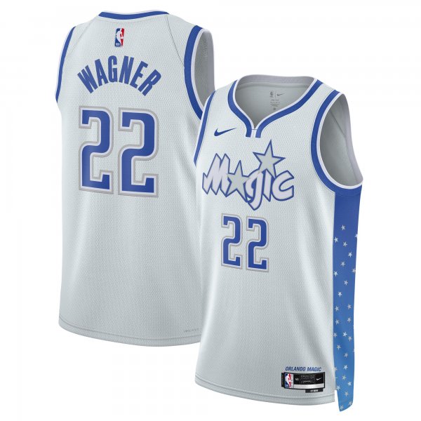 Men's Unisex Orlando Magic #22 Franz Wagner Nike Silver 2025/26 Swingman City Edition Jersey