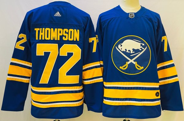 Men's #72 Tage Thompson Buffalo Sabres Blue City Edition NHL Jersey