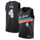 Men's Unisex San Antonio Spurs #4 De'Aaron Fox Nike Black 2025/26 Swingman City Edition Jersey