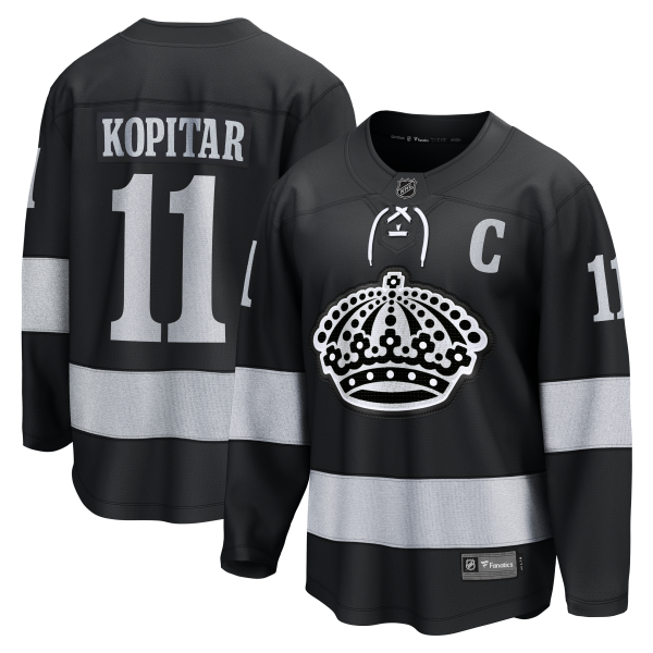 Men's Los Angeles Kings #11 Anze Kopitar Black Alternate Breakaway Jersey