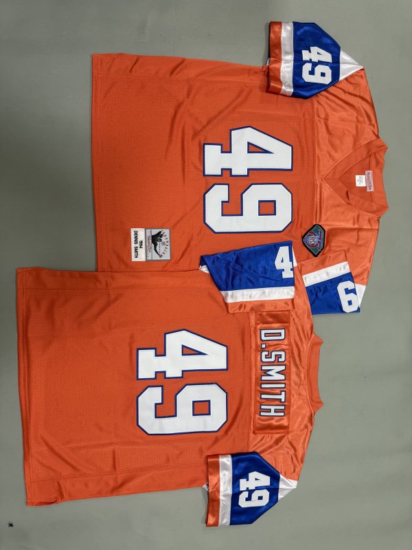 Men's Denver Broncos #49 Dennis Smith Mitchell & Ness Jersey