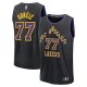 Men's Los Angeles Lakers #77 Luka Doncic Fanatics Black 2025/26 City Edition Fast Break Jersey