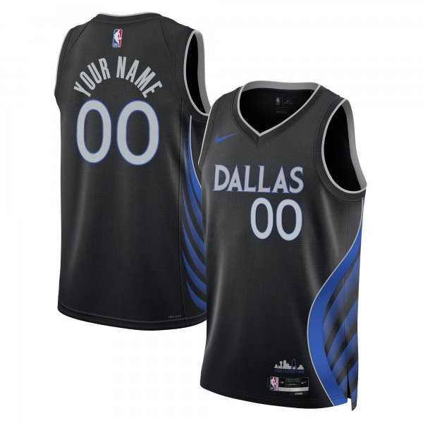 Men's Unisex Dallas Mavericks Nike Black 2025/26 City Edition Swingman Custom Jersey