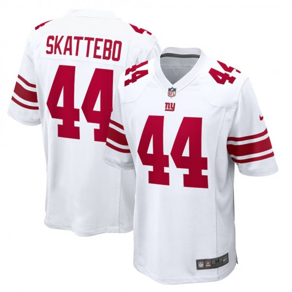 Men's Nike #44 Cam Skattebo White New York Giants Game Jersey
