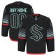 Men's Seattle Kraken Black Alternate Authentic Pro Custom Jersey
